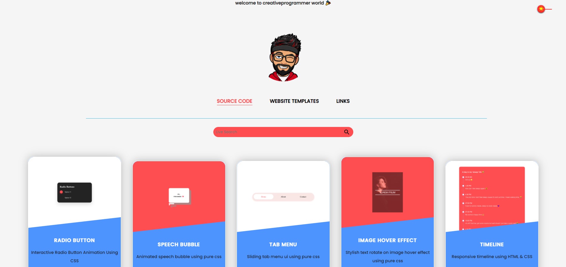 Creative Programmer website