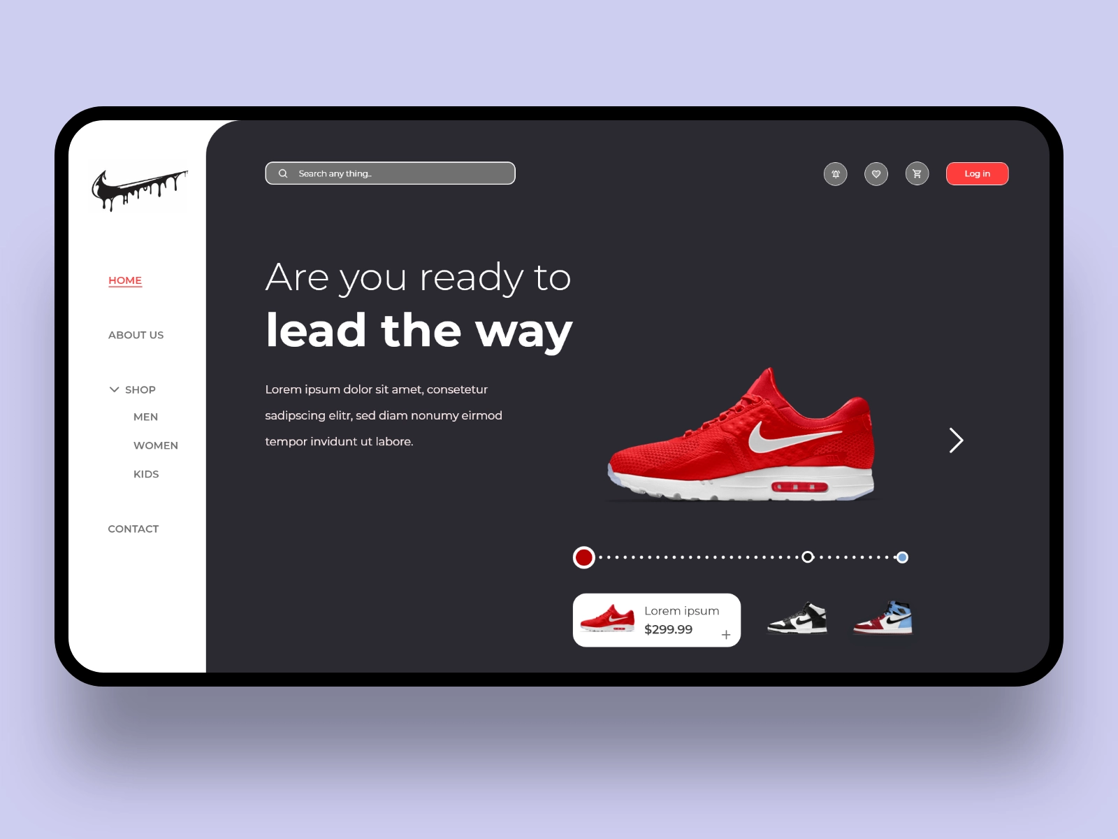 Sneaker Landing Page
